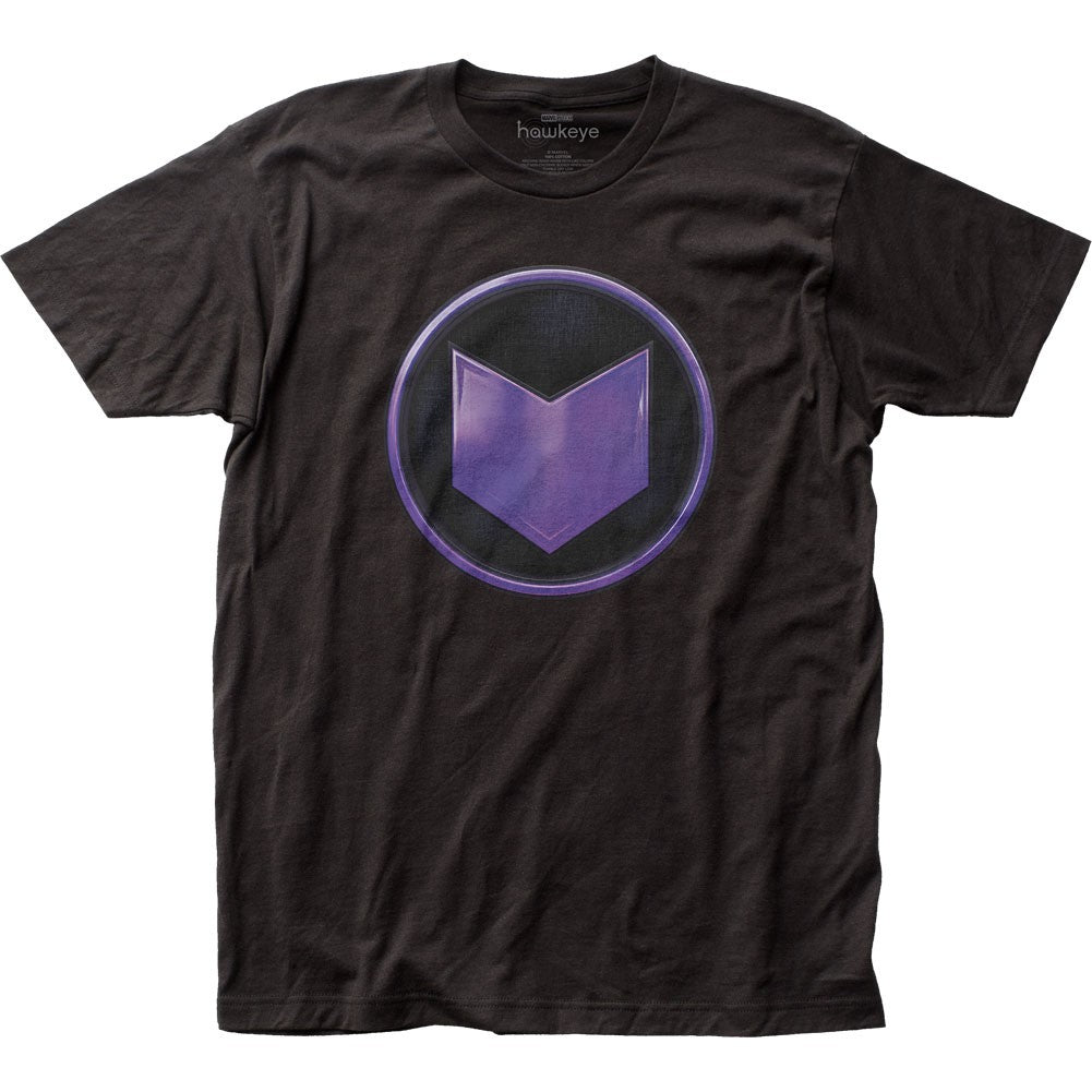 Hawkeye Emblem Officially Licensed Fitted Adult Unisex T-Shirt - Fundom
