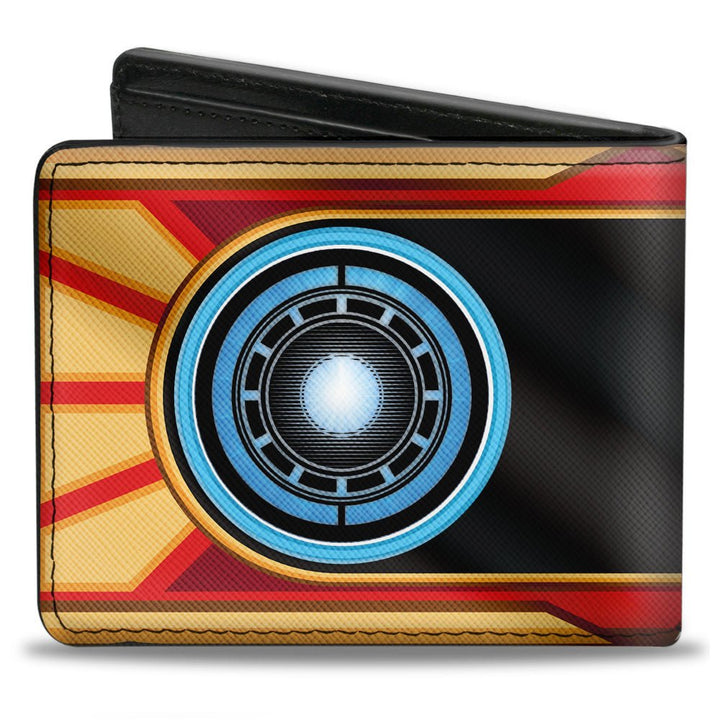 Iron Man Text Arc Reactor Marvel BI Fold Wallet - Fundom