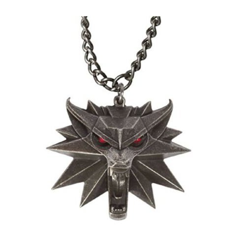 JINX The Witcher 3 Necklace with Wild Hunt Medallion & Chain + LED Eyes - Fundom