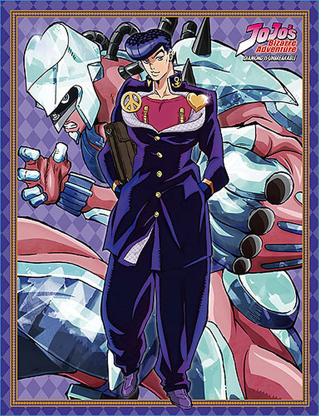 JoJo's Bizarre Adventure S3 Josuke & Shining Diamond 60" x 46" Sublimated Throw Blanket - Fundom