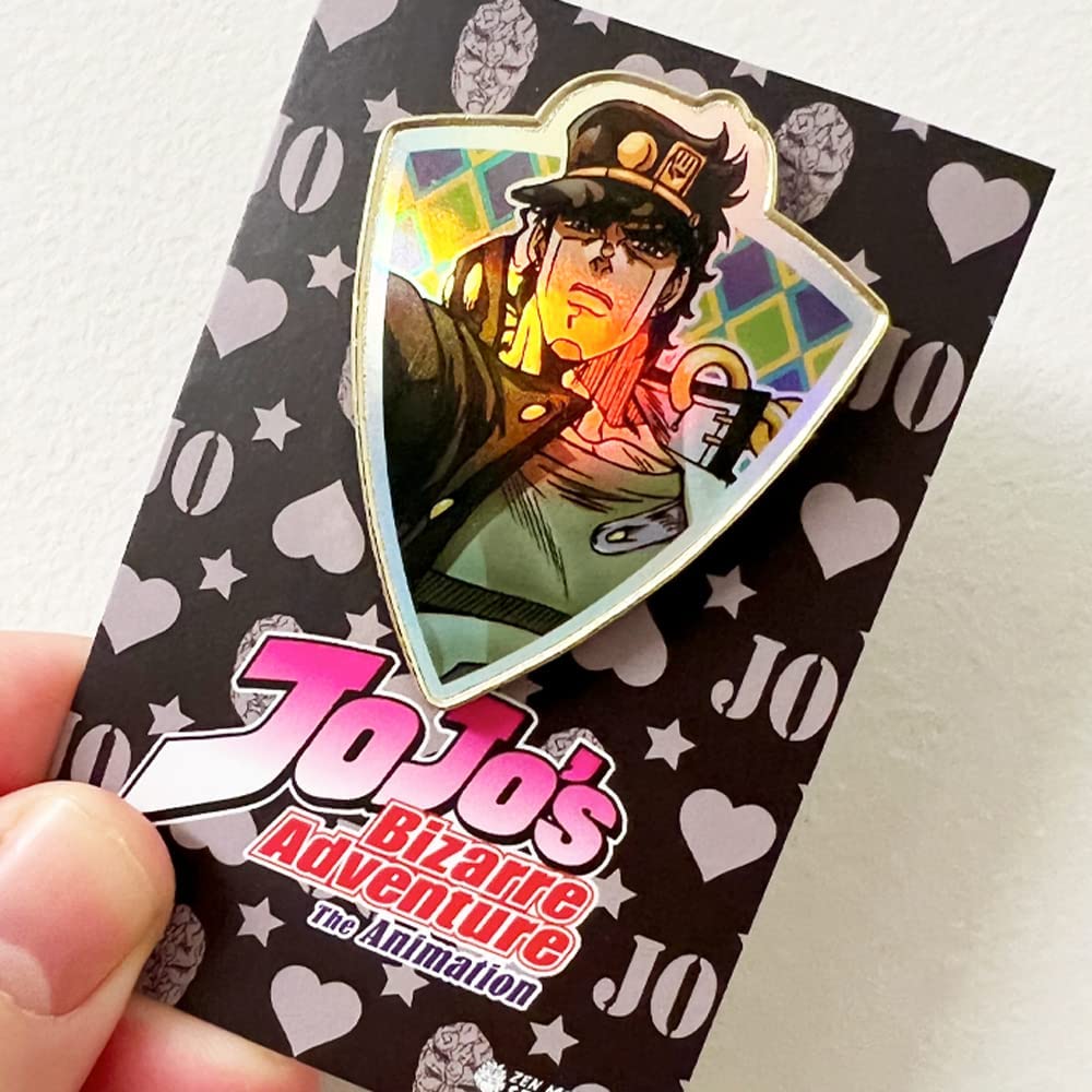 Jotaro Kujo - Foil Shield Series - JoJo's Bizarre Adventure Pin Zen Monkey Studios - Fundom