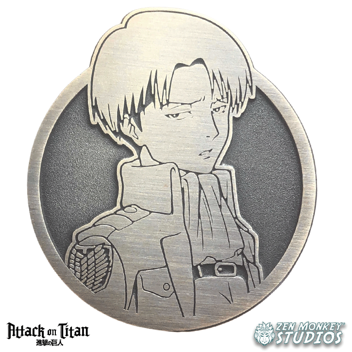Attack on Titan Levi Ackerman Anime Limited Edition Emblem Enamel Pin