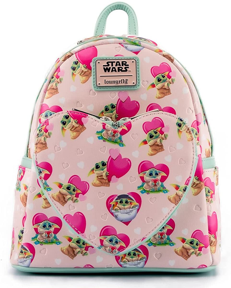 Loungefly Star Wars Mandalorian Grogu Valentines Womens Double Strap Shoulder Bag Purse - Fundom