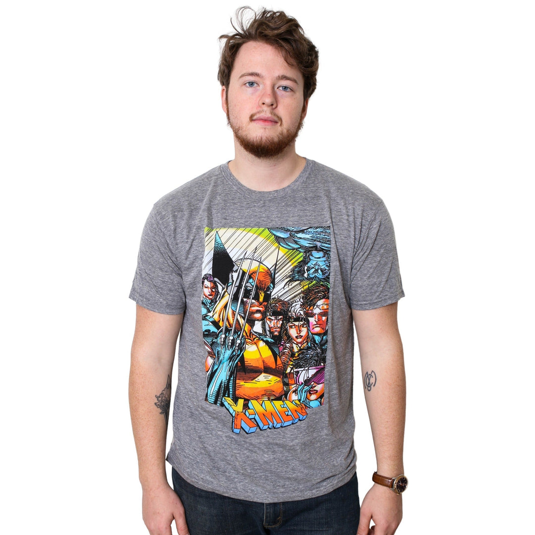 Marvel X - Men 90's Team Portrait Wolverine Gambit Rogue Cyclopes Men's T-Shirt - Fundom