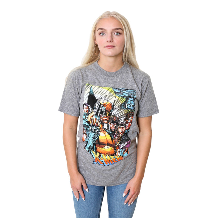 Marvel X - Men 90's Team Portrait Wolverine Gambit Rogue Cyclopes Men's T-Shirt - Fundom