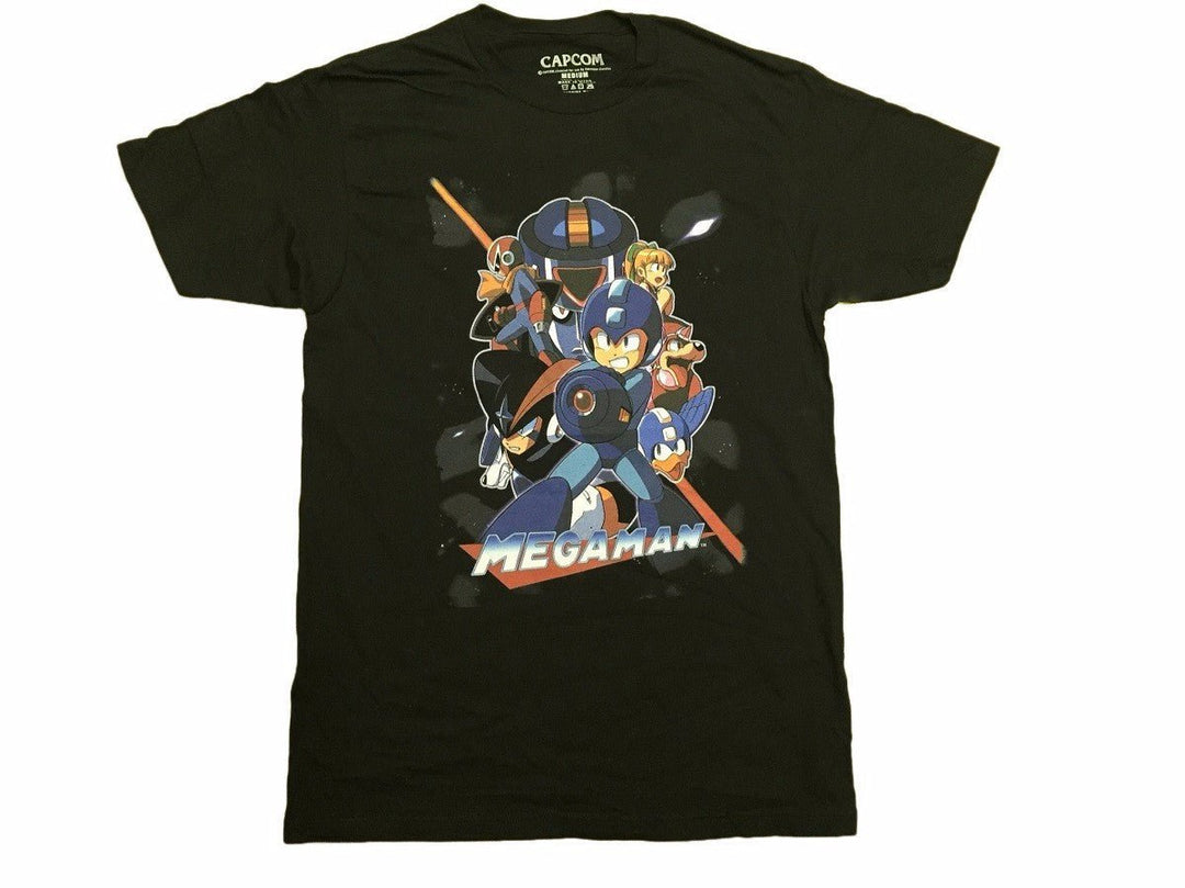 Megaman Mega Man Team Up Capcom Adult T-Shirt - Fundom