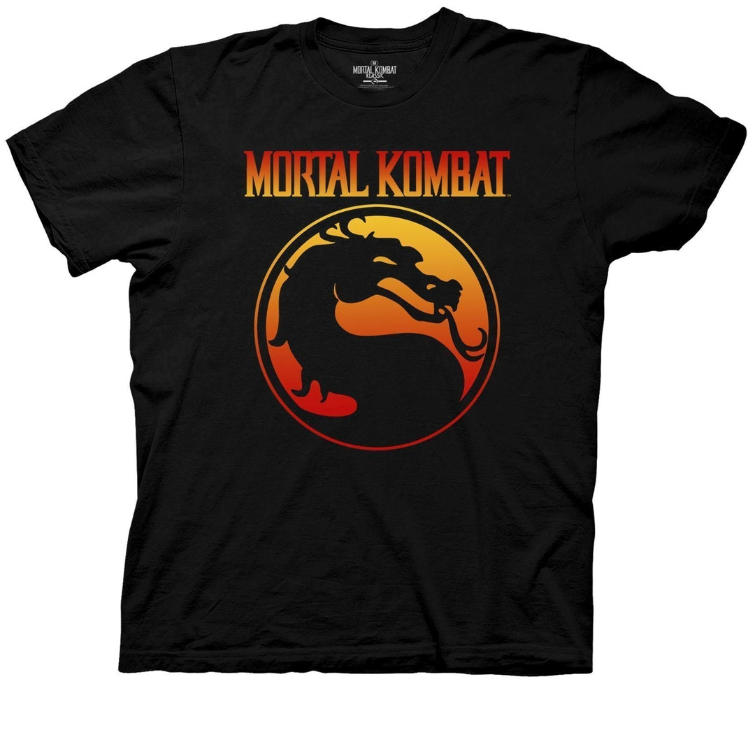 Mortal Kombat Klassic Logo Officially Licensed Adult T-Shirt - Fundom