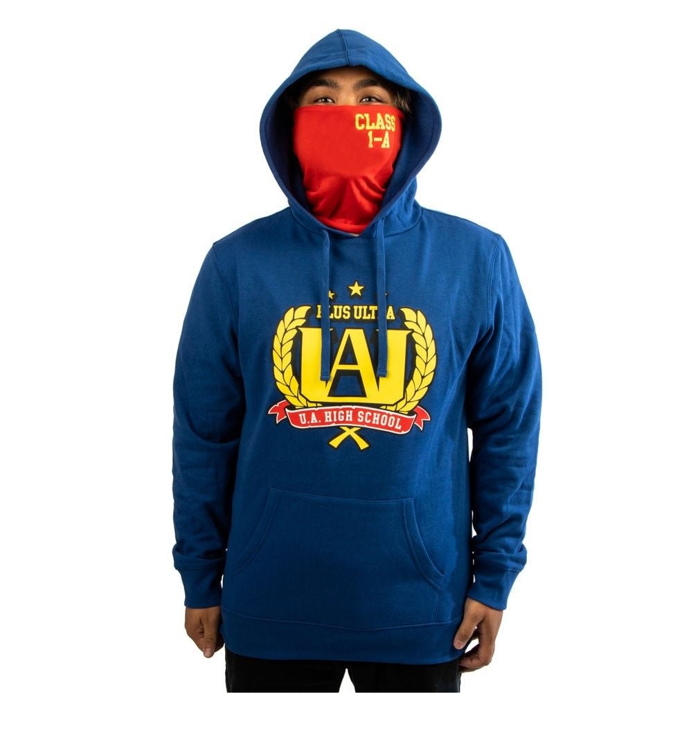 My Hero Academia AnIme U.A High School Adult Hoodie with Built - in Mask - Fundom