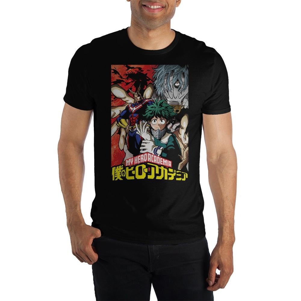 My Hero Academia Group Japanese Bioworld Adult T-Shirt - Fundom
