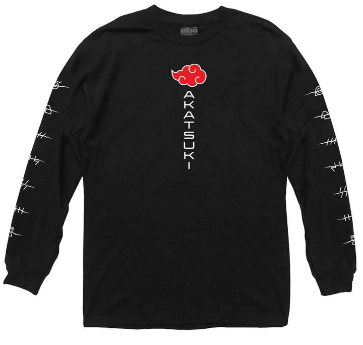 Naruto Shippuden Akatsuki Anti Village Symbols Cloud Anime Adult Unisex Long Sleeve T-Shirt - Fundom