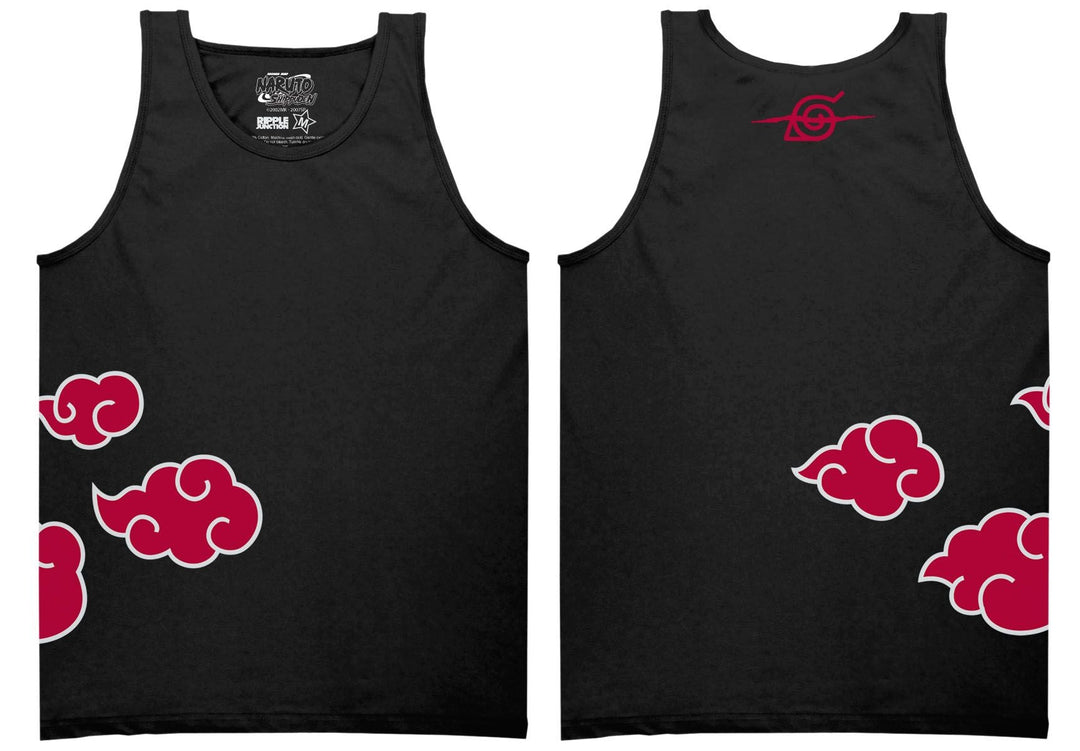 Naruto Shippuden Anti Leaf Clouds Akatsuki Adult Tank Top - Fundom