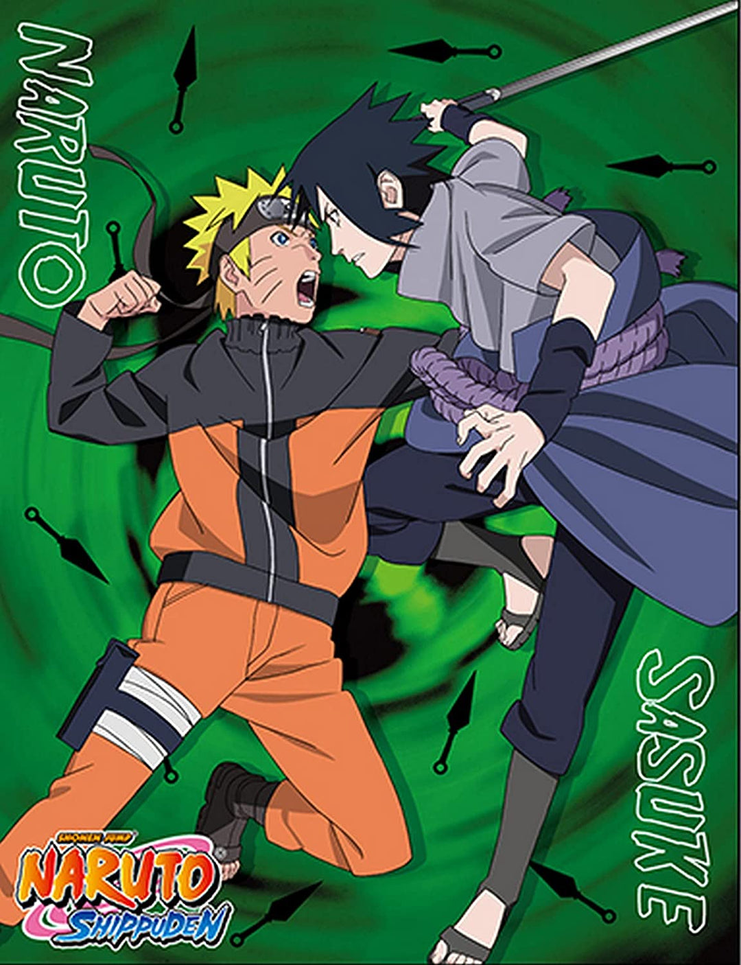 Naruto Shippuden - Sasuke & Naruto Sublimation Throw Blanket 46Wx60L - Fundom