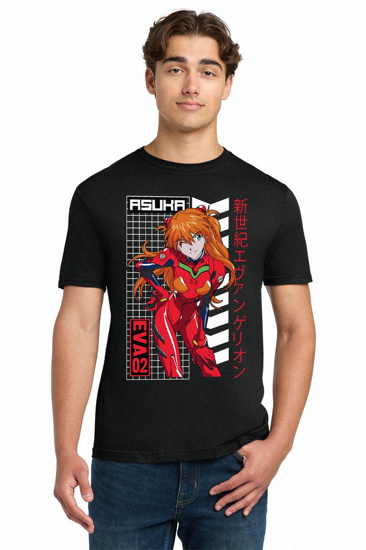 Neon Genesis Evangelion Asuka EVA - 02 Battle Suit Adult Tee - Fundom