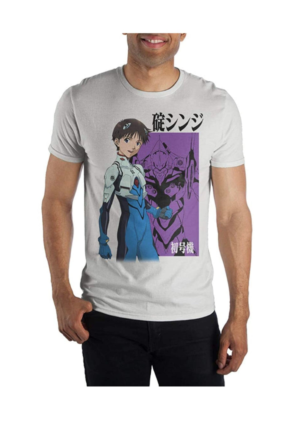 Neon Genesis Evangelion Shinji Anime Adult T Shirt - Fundom