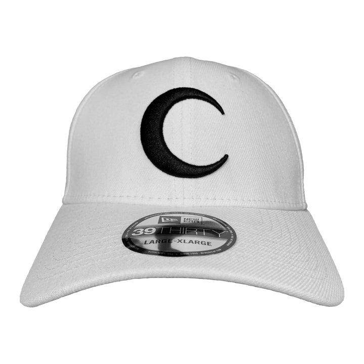 New Era Marvel Moon Knight Symbol White Color Block 39Thirty Fitted Hat Cap Medium/Large - Fundom