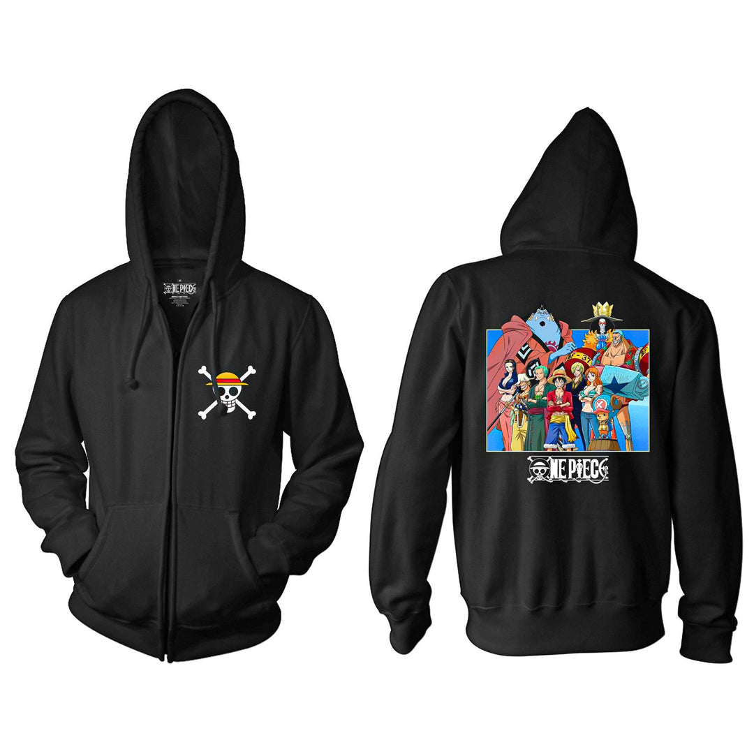 One Piece - Fishman Pirates Group Adult Zip Up Hoodie - Black - Officially Licensed - Fundom