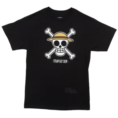 One Piece Luffy Flag Straw Hat Crew Anime Adult T-Shirt - Fundom