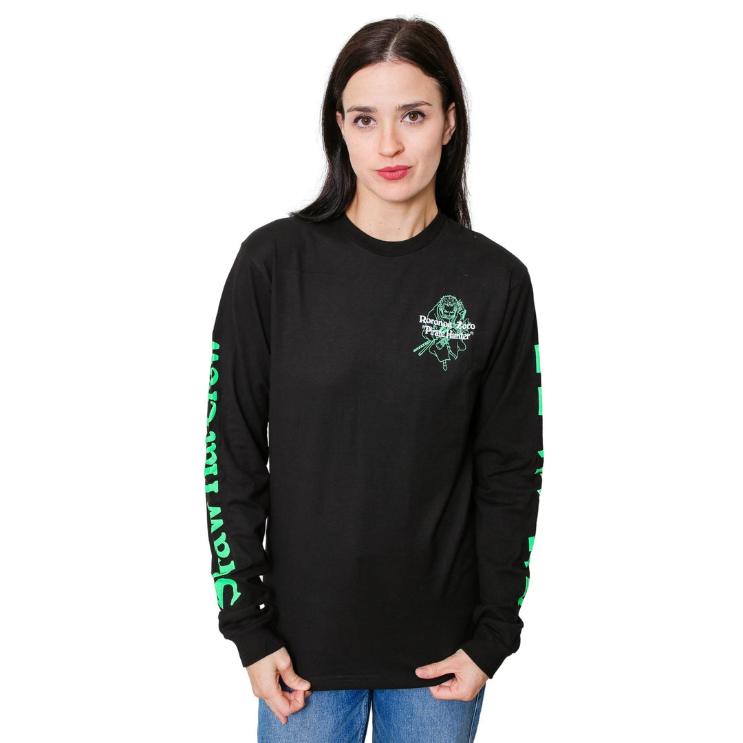 One Piece Roronoa Pirate Hunter Anime Adult Long Sleeve T-Shirt - Fundom