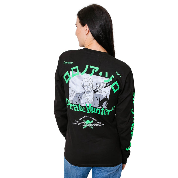 One Piece Roronoa Pirate Hunter Anime Adult Long Sleeve T-Shirt - Fundom