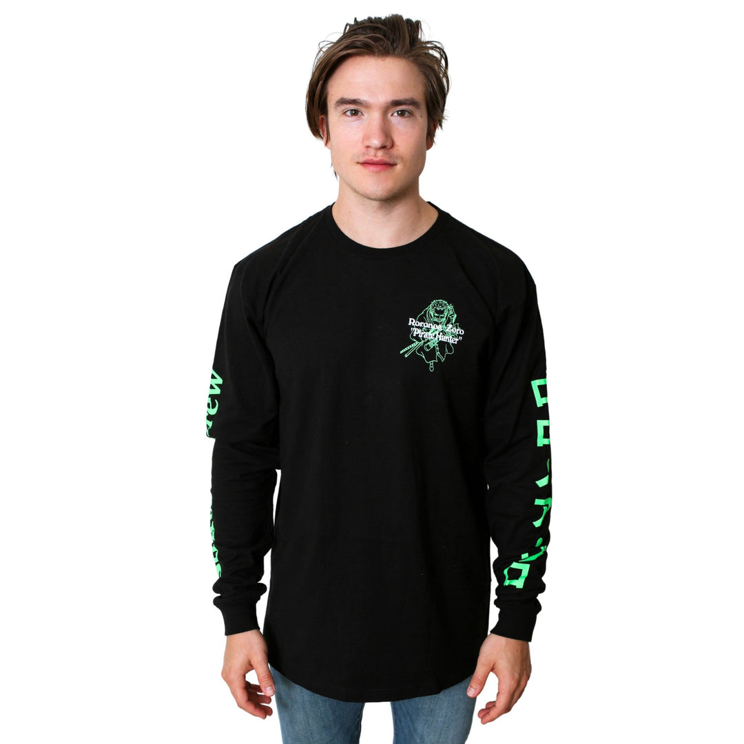 One Piece Roronoa Pirate Hunter Anime Adult Long Sleeve T-Shirt - Fundom