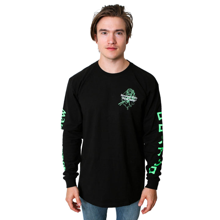 One Piece Roronoa Pirate Hunter Anime Adult Long Sleeve T-Shirt - Fundom
