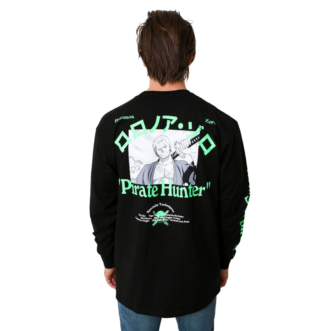 One Piece Roronoa Pirate Hunter Anime Adult Long Sleeve T-Shirt - Fundom