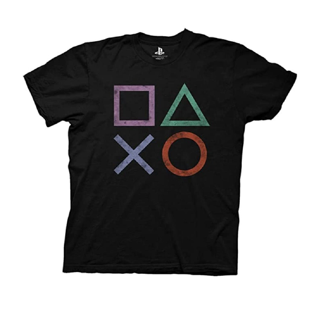 Playstation Sony Playstation Vintage Icons Gamer Adult T-Shirt - Fundom