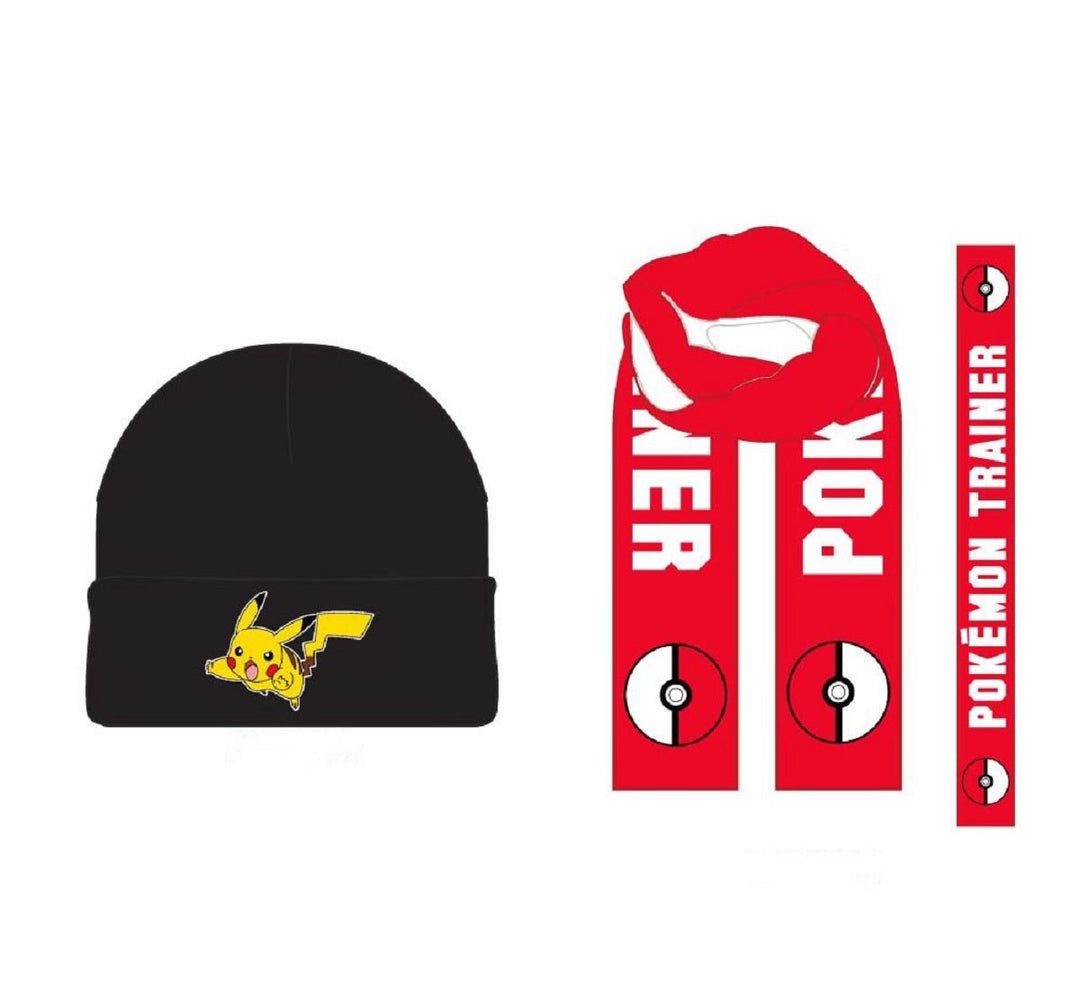 Pokemon Pikachu Pokeball Winter Hat and Scarf Fan Combo - Fundom