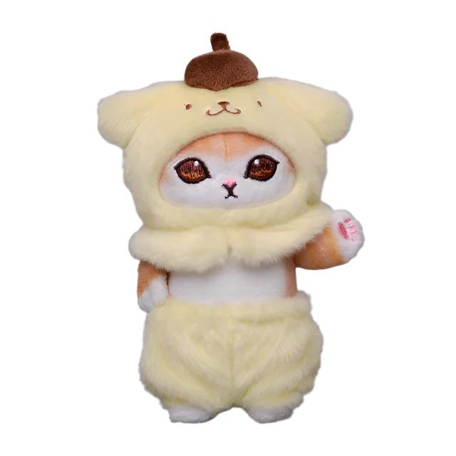 Mofusand Sanrio PomPom Purin Cat Plush 6"