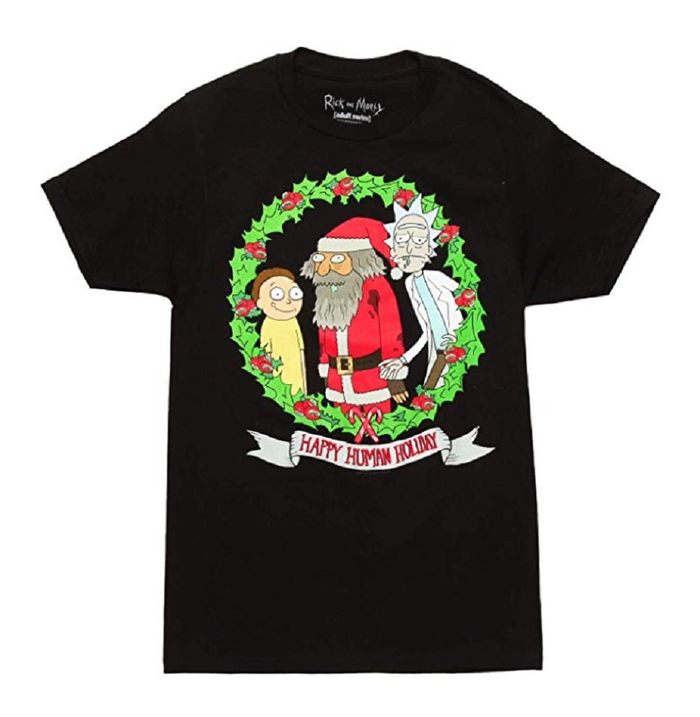 Rick and Morty Happy Human Holiday Adult T Shirt - Fundom