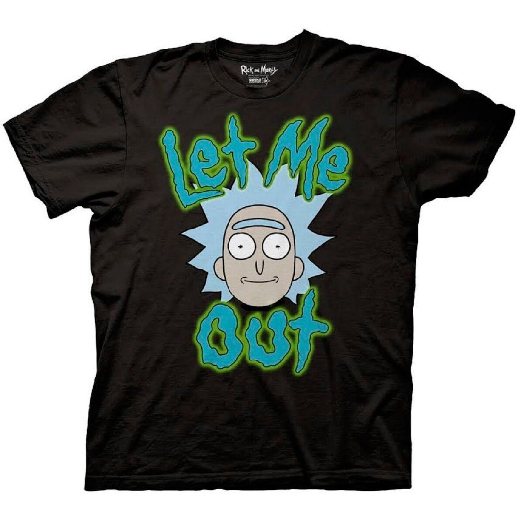 Rick And Morty Tiny Rick Face Let Me OuT-Shirt - Fundom