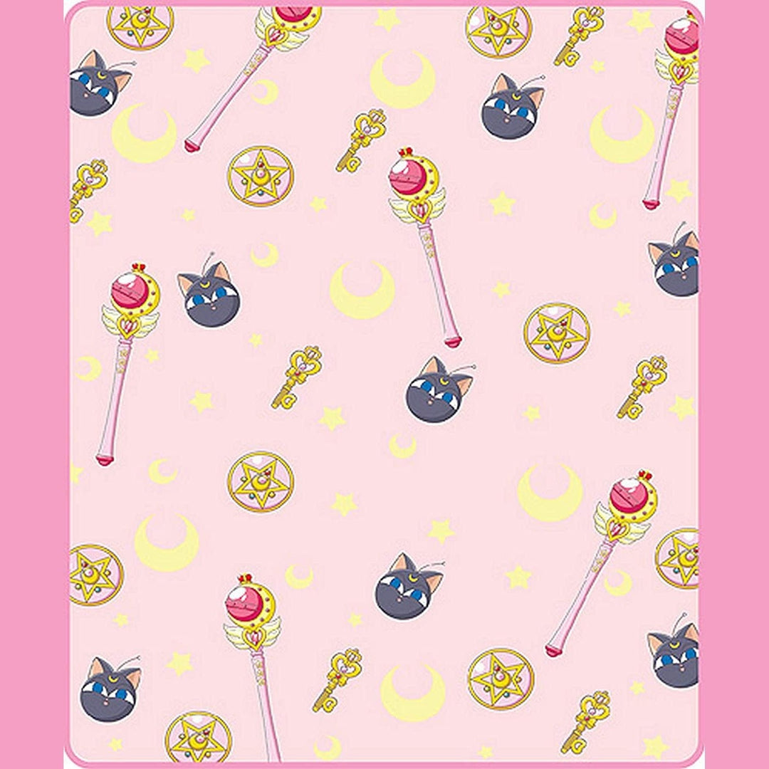 Sailor Moon Anime Pattern Sublimation Throw Blanket - Fundom