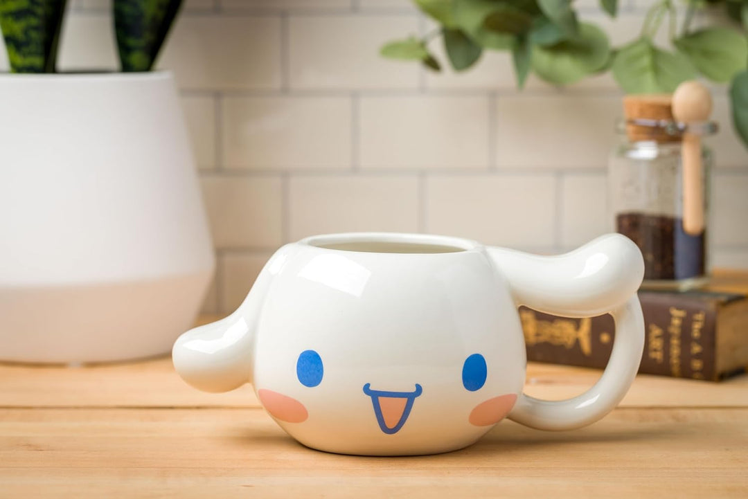 Sanrio Hello Kitty and Friends Cinnamoroll Ceramic 3D Sculpted Mug Microwave Safe 20 Ounces - Fundom