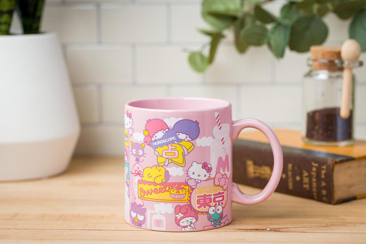 Sanrio Hello Kitty and Friends Kawaii Tokyo Theme Ceramic Mug 20 Ounces - Fundom