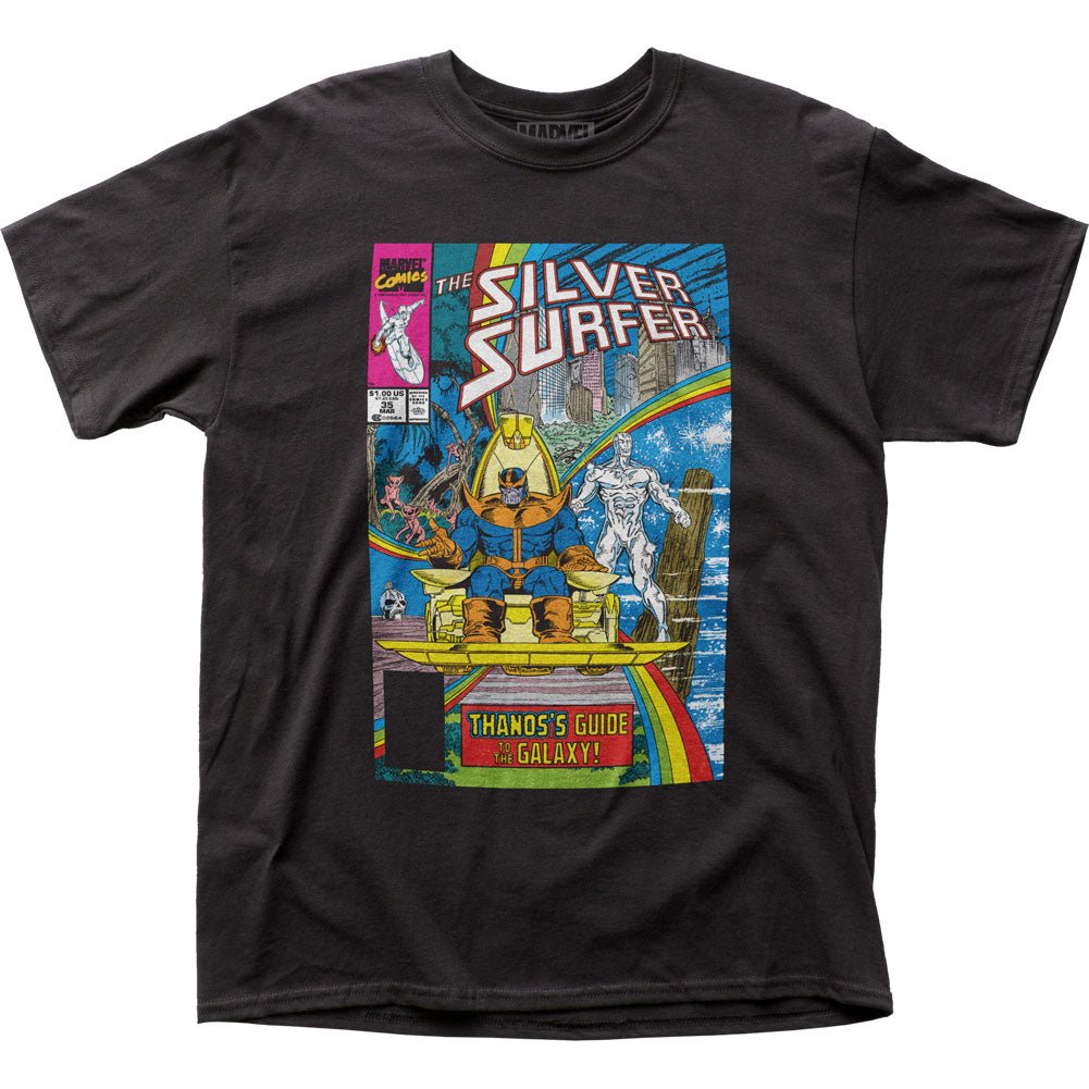 Silver Surfer Thanos Guide to The Galaxy Marvel T-Shirt - Fundom