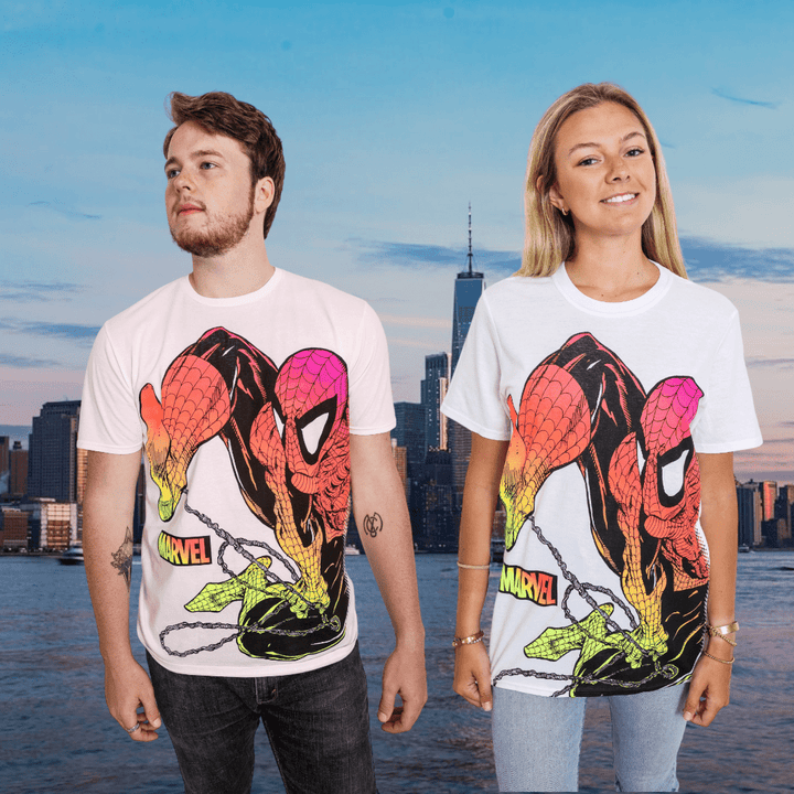 Spider - Man Chromatic Marvel Adult T-Shirt - Fundom