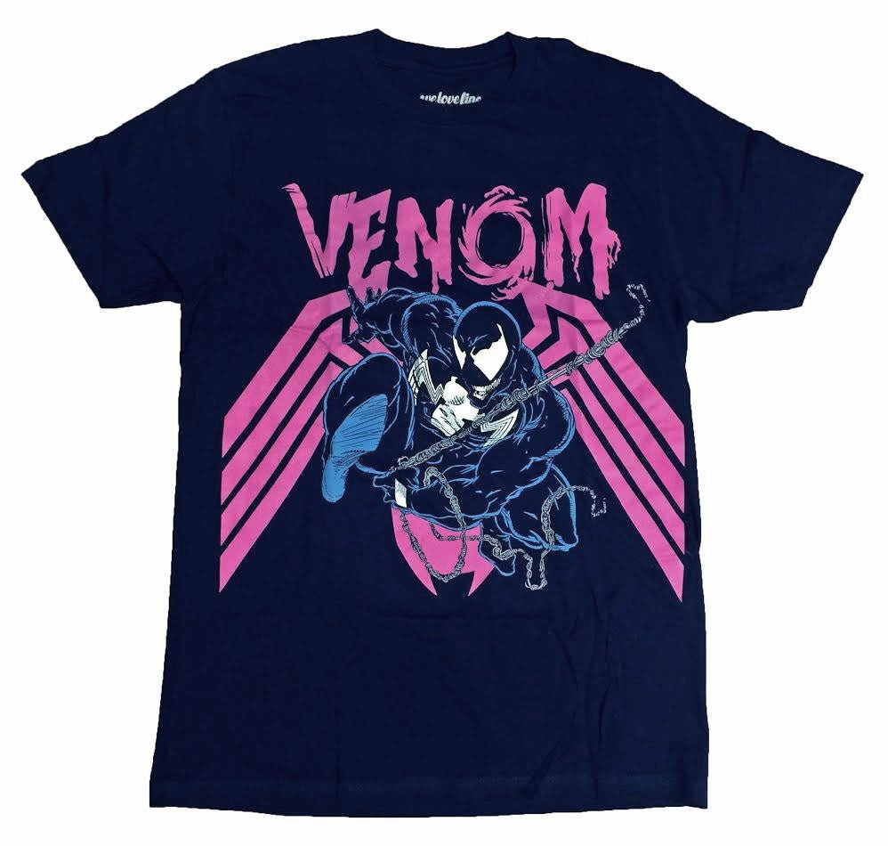 Spider - Man Vibrant Venom Marvel Comics Adult T-Shirt - Fundom
