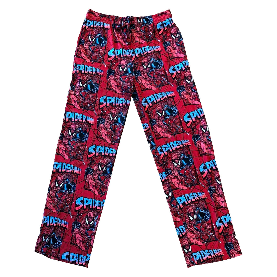 Spider - Man Web Slinger 90's All Over Marvel Lounge Sleep Pants - Fundom