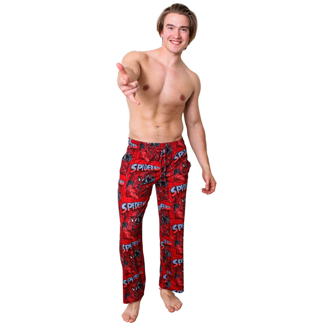 Spider - Man Web Slinger 90's All Over Marvel Lounge Sleep Pants - Fundom