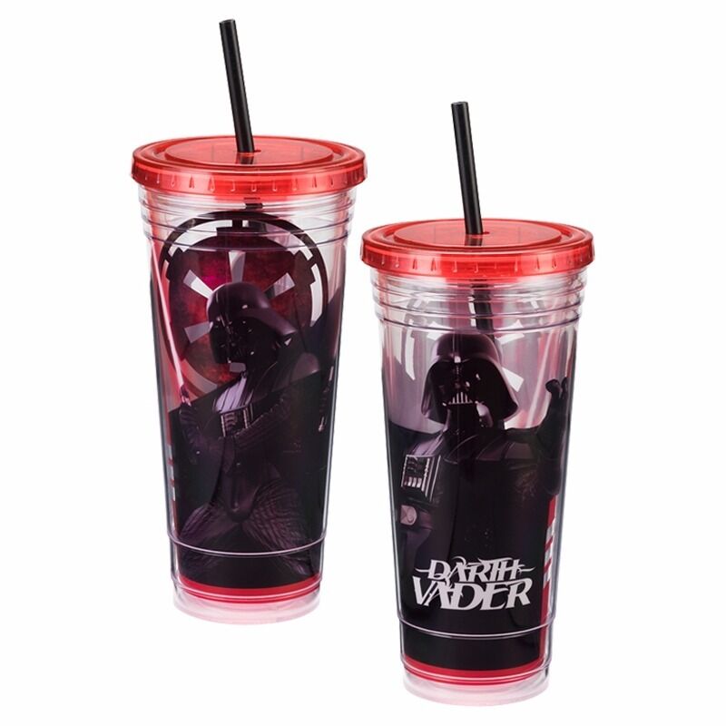 Star Wars Darth Vader 24 Oz. Tumbler & Straw Travel Cup - Fundom