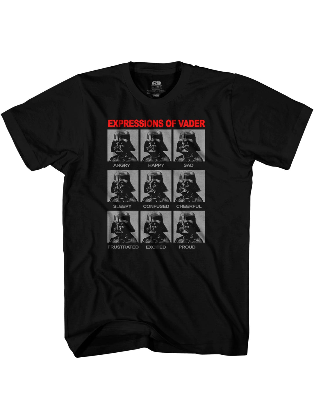 Star Wars Expressions of Darth Vader Officially Licensed Adult T Shirt - Fundom