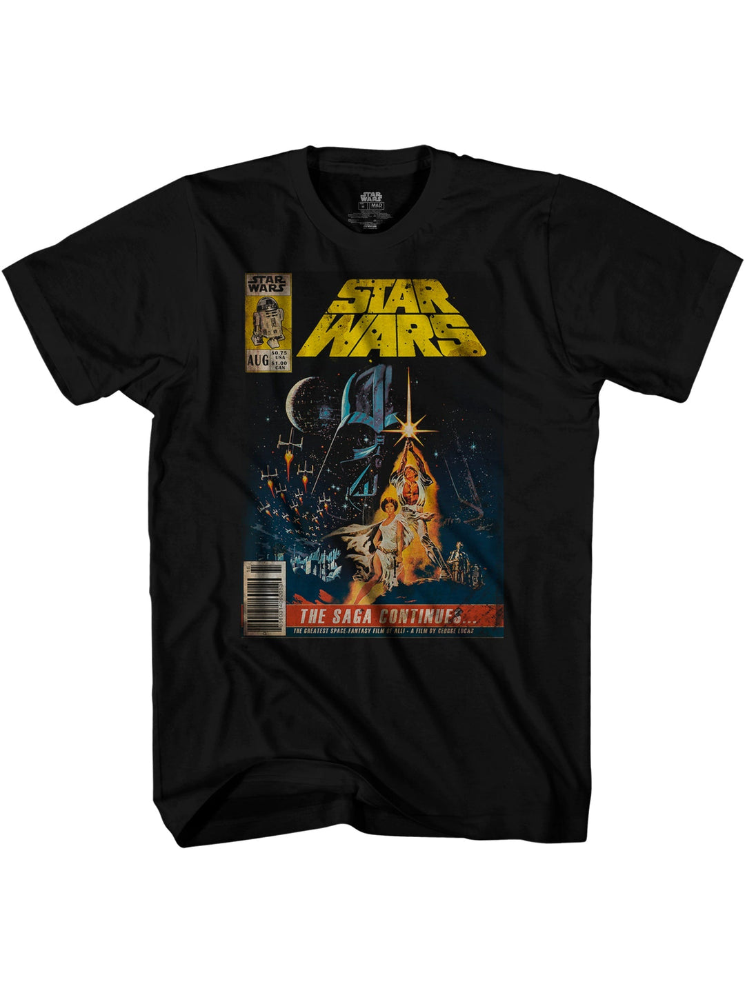Star Wars The Saga Continues Comic Book Cover Officially Licensed Adult T Shirt - Fundom
