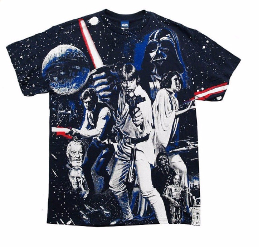 Star Wars War Of Wars Vintage Poster Allover Print Adult T-Shirt - Fundom