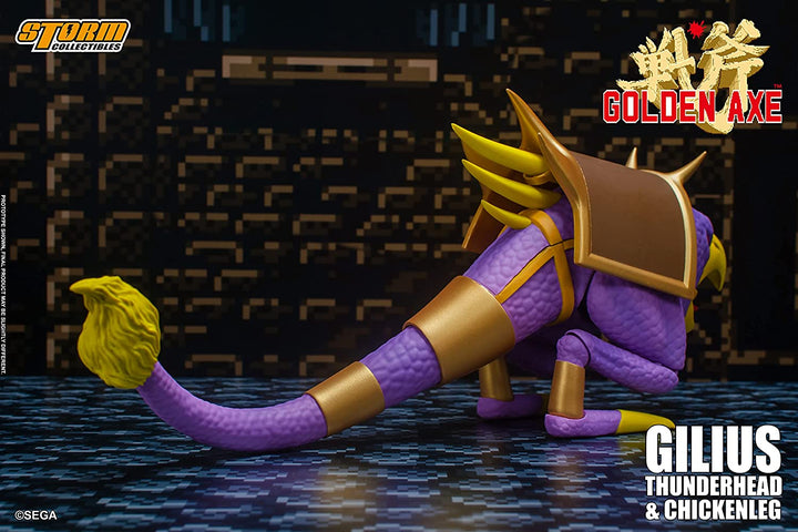 Storm Collectibles - Golden Axe - Gilius Thunderhead & Chicken Leg 1/12 Action Figure - Fundom