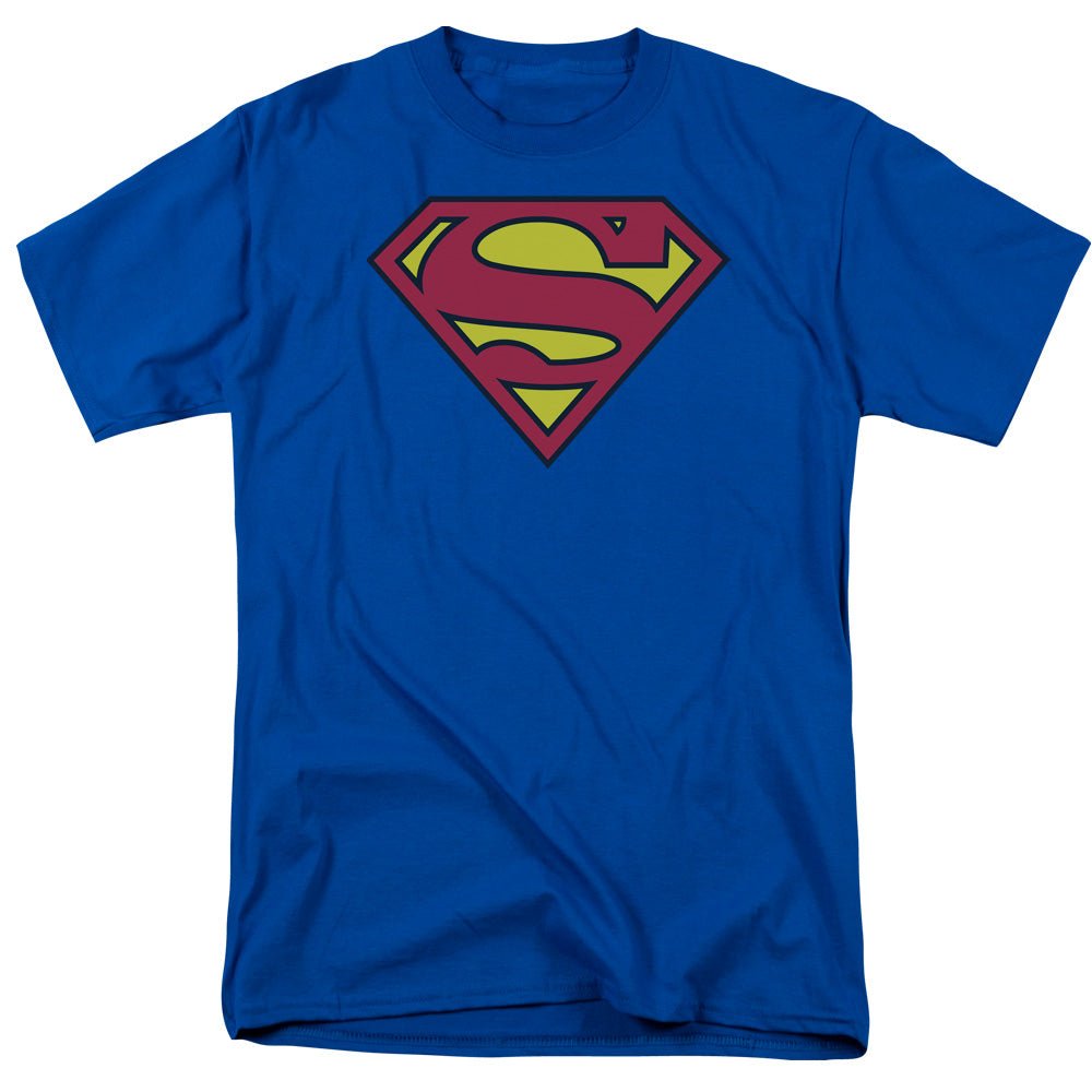 Superman Classic Logo Symbol Shield DC Comics Adult T-Shirt - Fundom