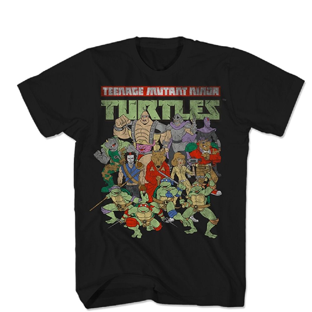 Teenage Mutant Ninja Turtles Whole Crew Here Licensed Adult T-Shirt - Fundom