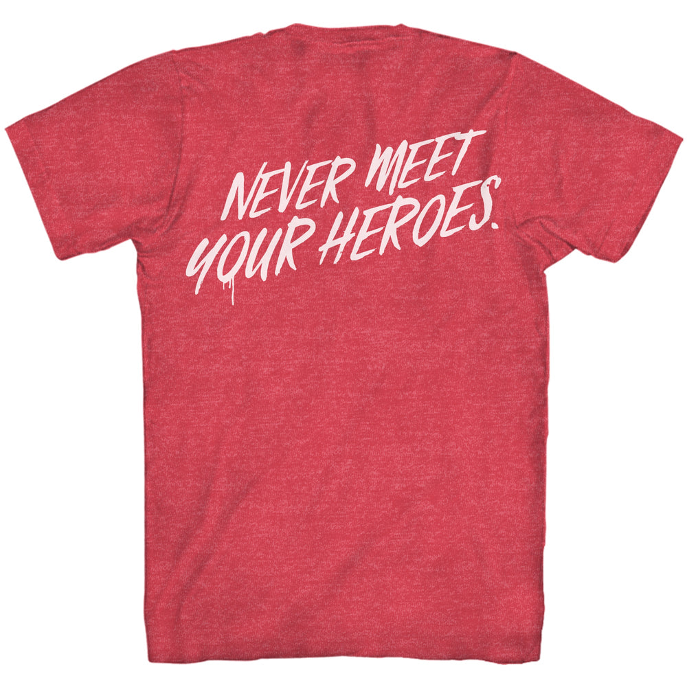 The Boys Logo Never Meet Your Heroes Adult T Shirt - Fundom