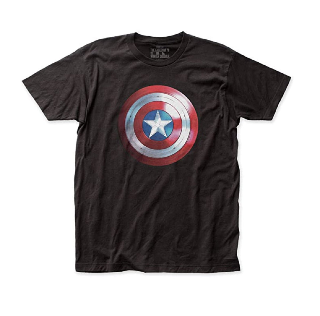 The Falcon and The Winter Soldier Cap Logo Marvel Adult T Shirt - Fundom