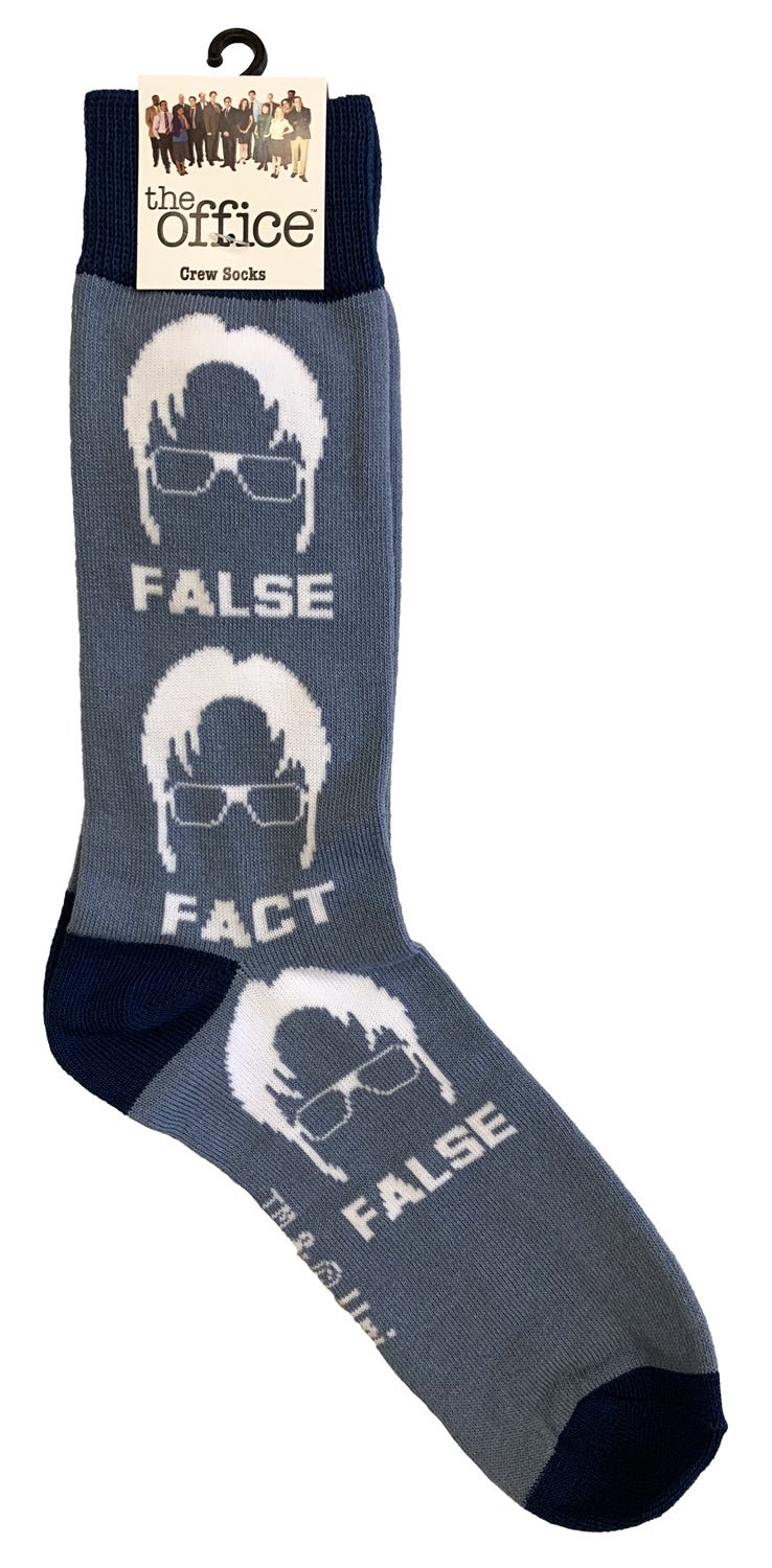 The Office Fact False Dwight Crew Socks - Fundom