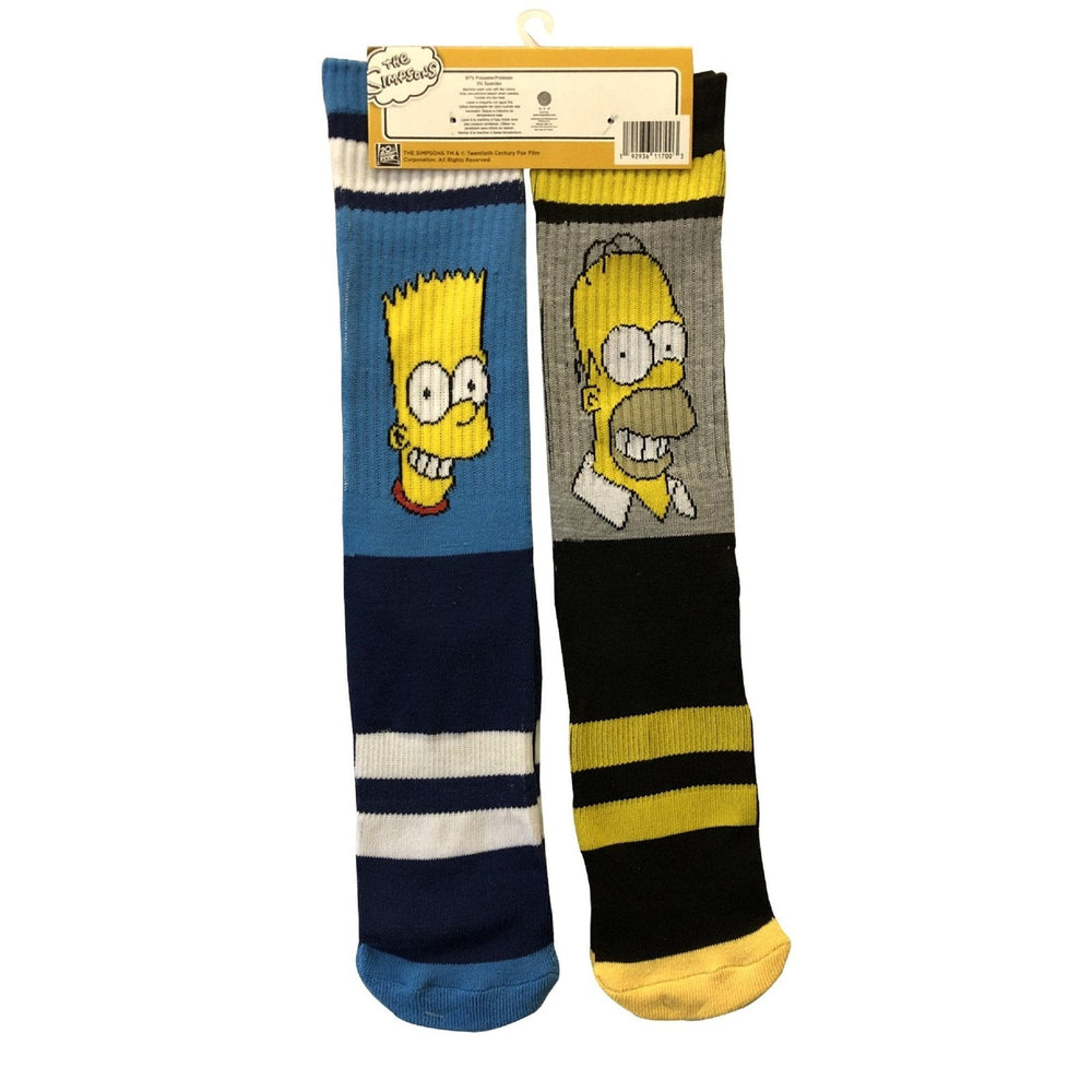 The Simpsons Bart And Homer 2 - Pack Athletic Crew Socks - Fundom